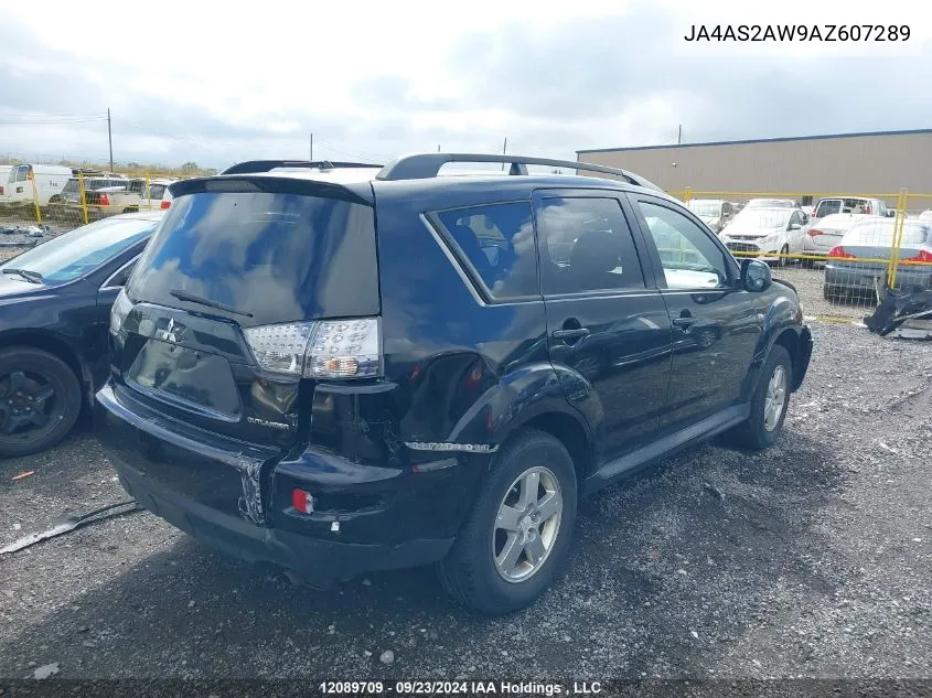 JA4AS2AW9AZ607289 2010 Mitsubishi Outlander Es