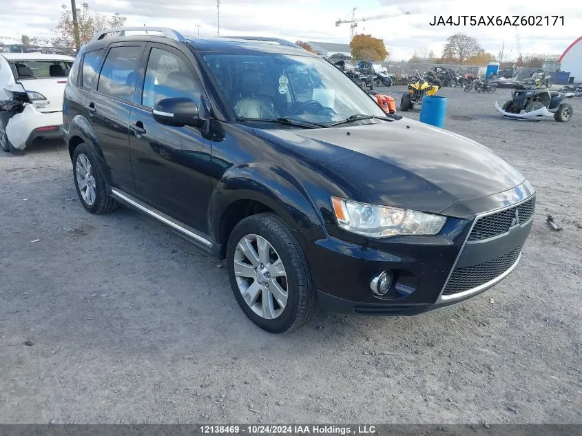 2010 Mitsubishi Outlander VIN: JA4JT5AX6AZ602171 Lot: 12138469