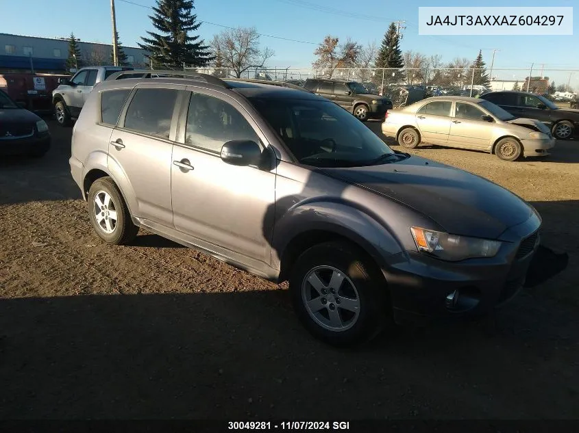 2010 Mitsubishi Outlander Xls VIN: JA4JT3AXXAZ604297 Lot: 30049281