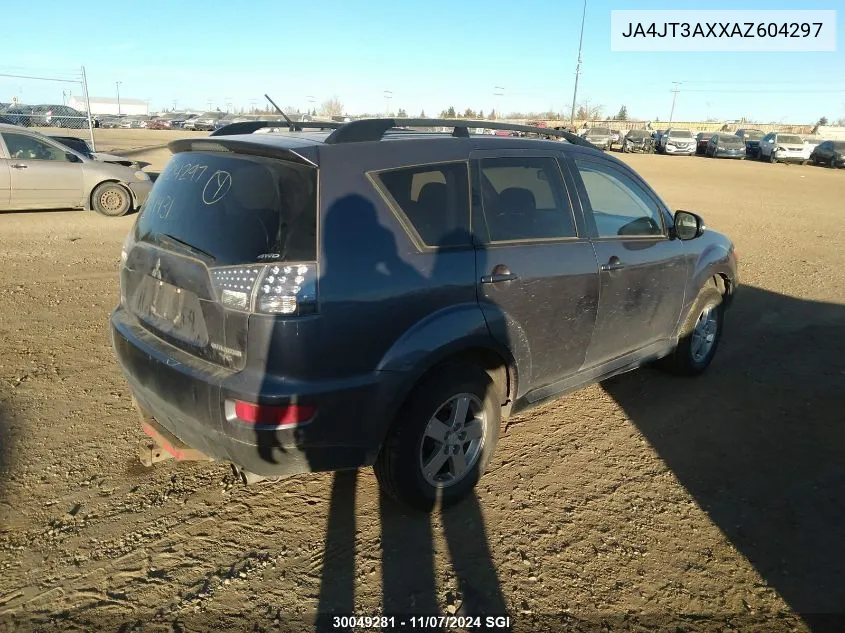 2010 Mitsubishi Outlander Xls VIN: JA4JT3AXXAZ604297 Lot: 30049281