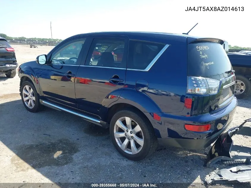 2010 Mitsubishi Outlander Gt VIN: JA4JT5AX8AZ014613 Lot: 39355668