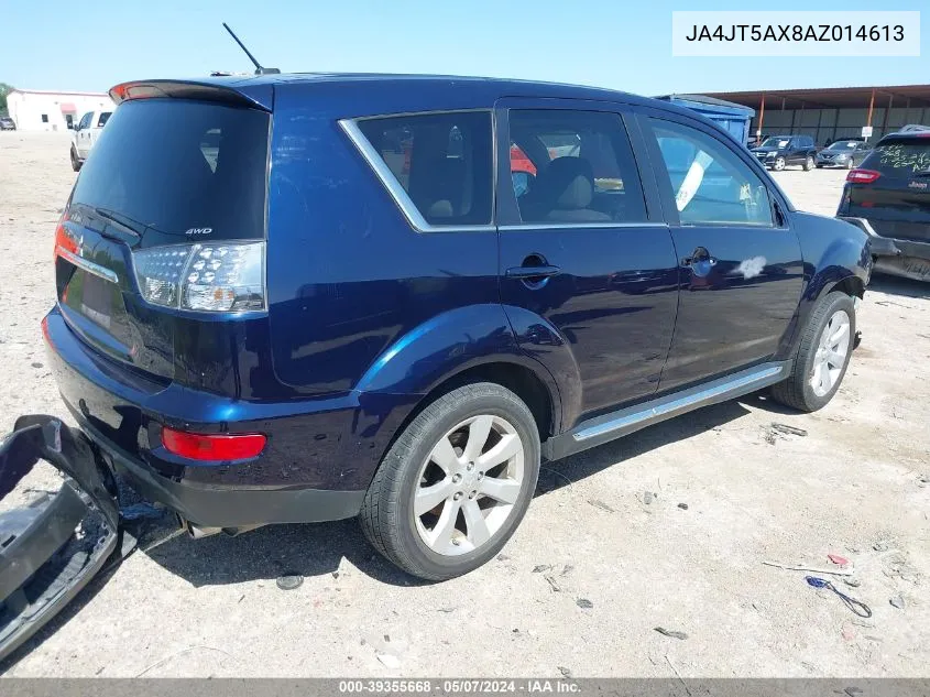 2010 Mitsubishi Outlander Gt VIN: JA4JT5AX8AZ014613 Lot: 39355668