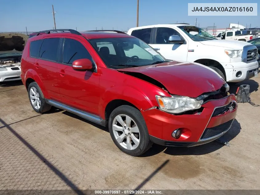 2010 Mitsubishi Outlander Xls VIN: JA4JS4AX0AZ016160 Lot: 39970597