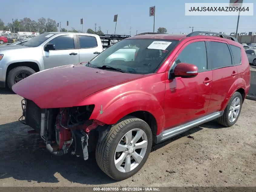 2010 Mitsubishi Outlander Xls VIN: JA4JS4AX4AZ009664 Lot: 40397055