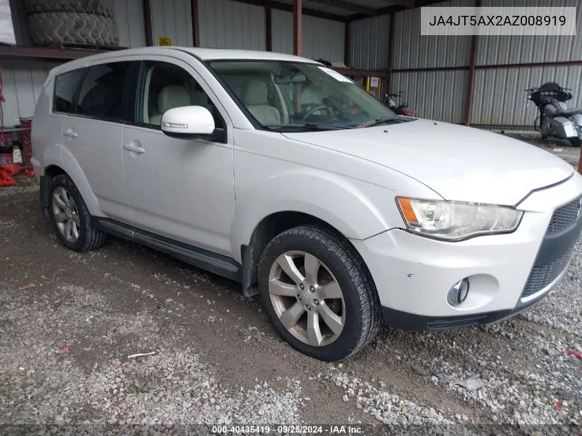 JA4JT5AX2AZ008919 2010 Mitsubishi Outlander Gt