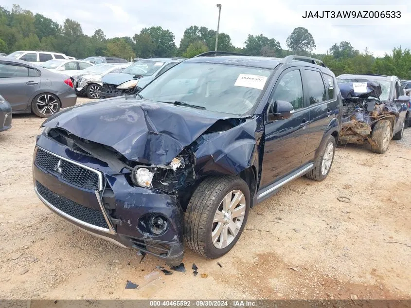 2010 Mitsubishi Outlander Se VIN: JA4JT3AW9AZ006533 Lot: 40465592