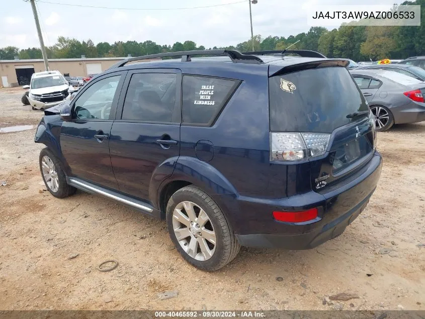 2010 Mitsubishi Outlander Se VIN: JA4JT3AW9AZ006533 Lot: 40465592