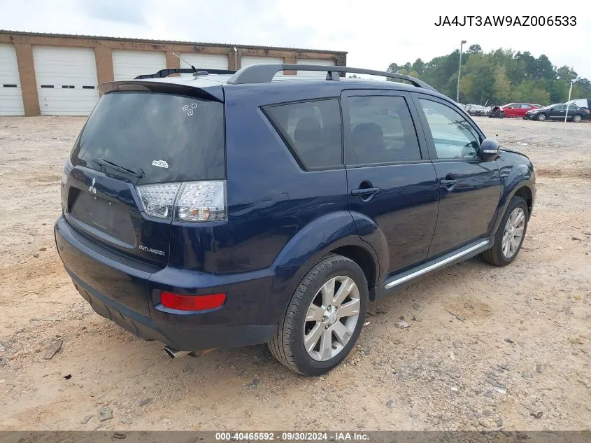 2010 Mitsubishi Outlander Se VIN: JA4JT3AW9AZ006533 Lot: 40465592