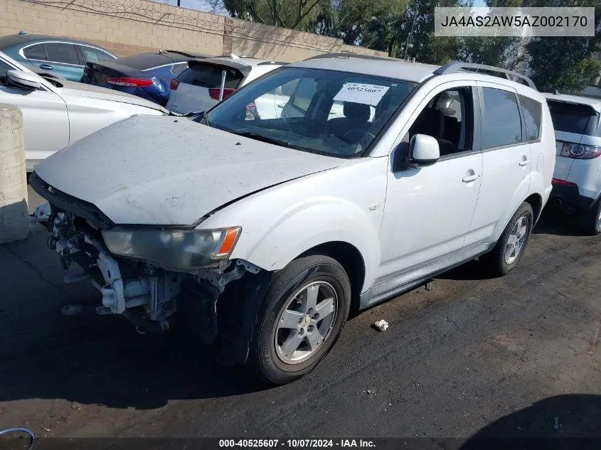 2010 Mitsubishi Outlander Es VIN: JA4AS2AW5AZ002170 Lot: 40525607