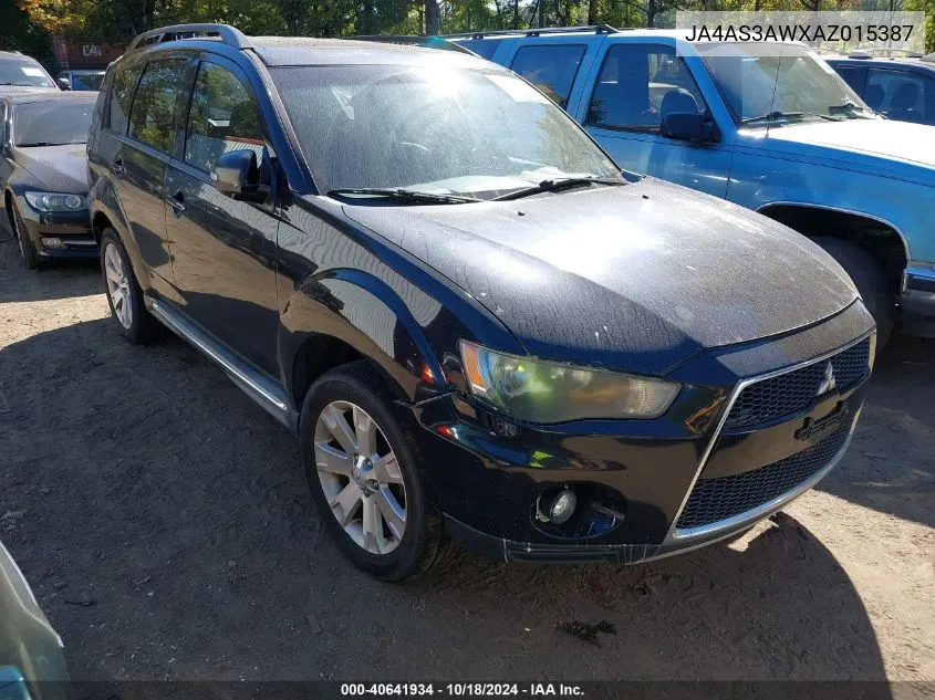 2010 Mitsubishi Outlander Se VIN: JA4AS3AWXAZ015387 Lot: 40641934