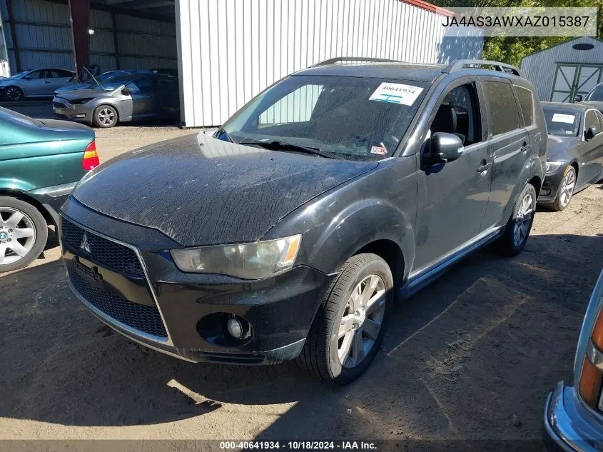 2010 Mitsubishi Outlander Se VIN: JA4AS3AWXAZ015387 Lot: 40641934