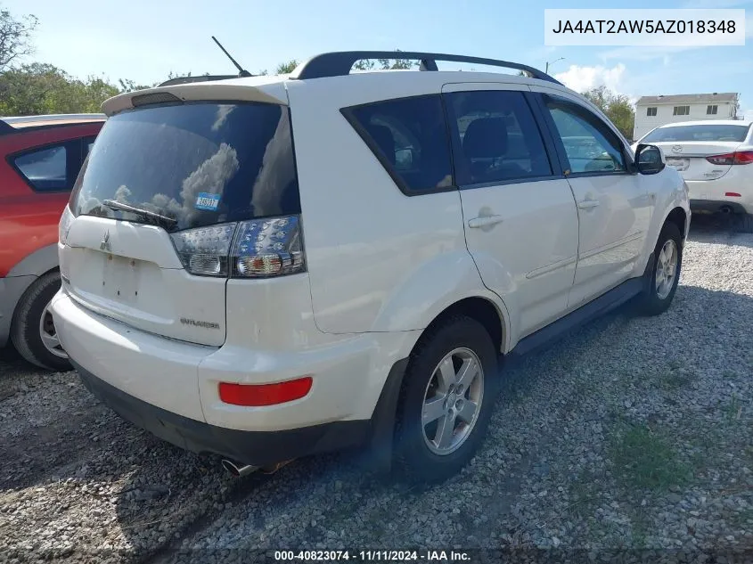 2010 Mitsubishi Outlander Es VIN: JA4AT2AW5AZ018348 Lot: 40823074