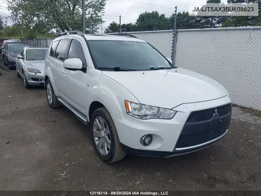 2011 Mitsubishi Outlander VIN: JA4JT5AX3BU608623 Lot: 12116114