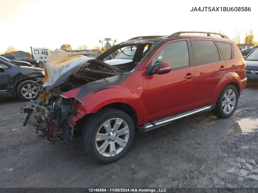 2011 Mitsubishi Outlander Gt VIN: JA4JT5AX1BU608586 Lot: 12145454