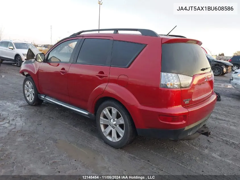 2011 Mitsubishi Outlander Gt VIN: JA4JT5AX1BU608586 Lot: 12145454