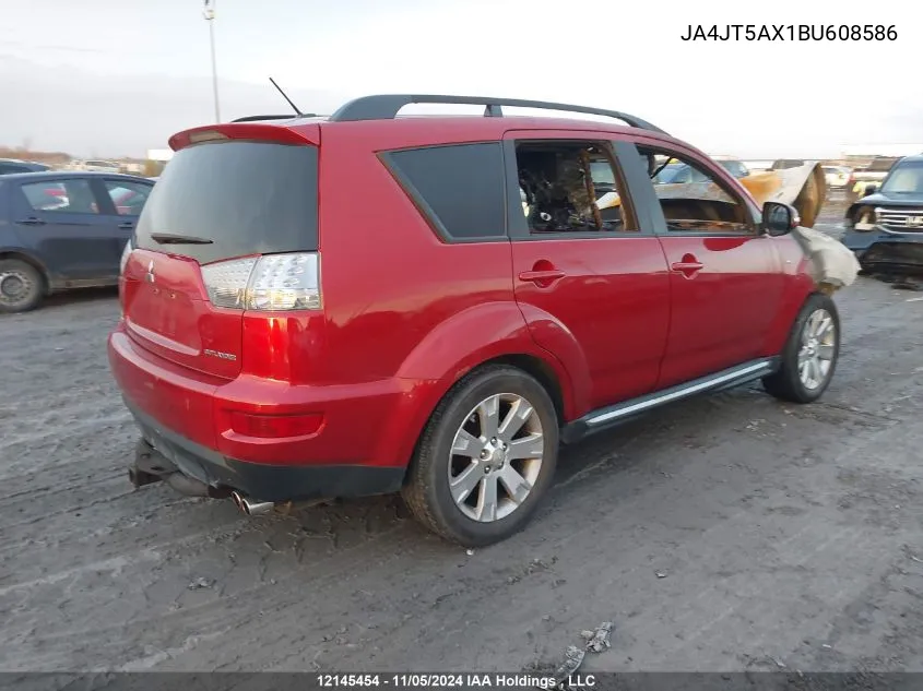 2011 Mitsubishi Outlander Gt VIN: JA4JT5AX1BU608586 Lot: 12145454