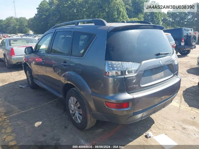 JA4AS2AW3BU038390 2011 Mitsubishi Outlander Es