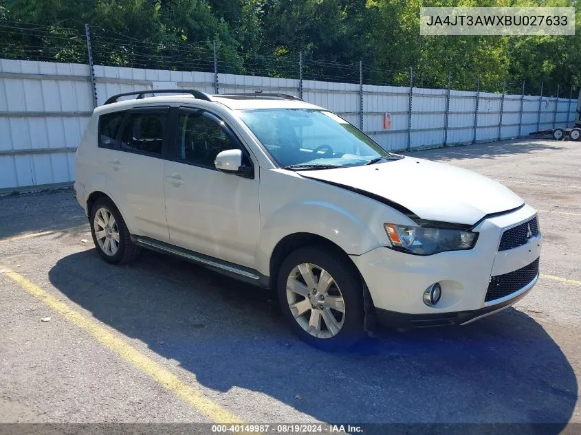 2011 Mitsubishi Outlander Se VIN: JA4JT3AWXBU027633 Lot: 40149987