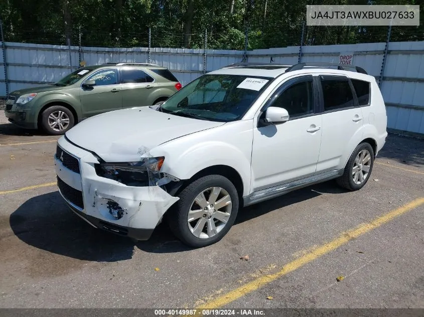 2011 Mitsubishi Outlander Se VIN: JA4JT3AWXBU027633 Lot: 40149987