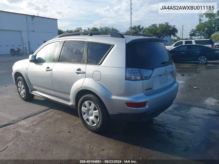 JA4AS2AWXBU011185 2011 Mitsubishi Outlander Es