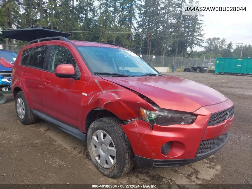 2011 Mitsubishi Outlander Es VIN: JA4AS2AW0BU028044 Lot: 40188904