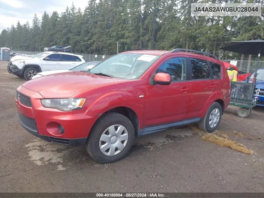 2011 Mitsubishi Outlander Es VIN: JA4AS2AW0BU028044 Lot: 40188904