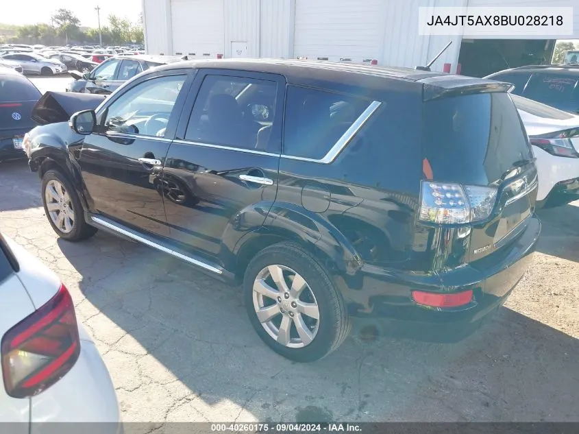 2011 Mitsubishi Outlander Gt VIN: JA4JT5AX8BU028218 Lot: 40260175