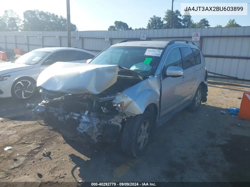 2011 Mitsubishi Outlander VIN: JA4JT3AX2BU603899 Lot: 40292779