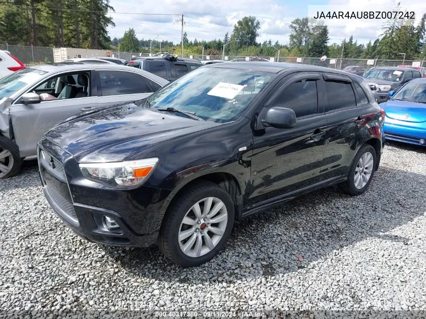 2011 Mitsubishi Outlander Sport Se VIN: JA4AR4AU8BZ007242 Lot: 40317380