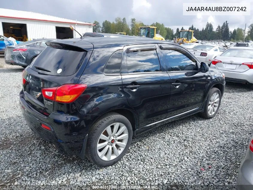 JA4AR4AU8BZ007242 2011 Mitsubishi Outlander Sport Se