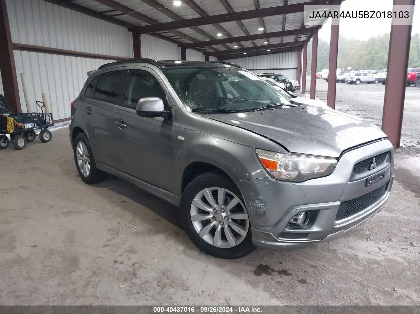 2011 Mitsubishi Outlander Sport Se VIN: JA4AR4AU5BZ018103 Lot: 40437016