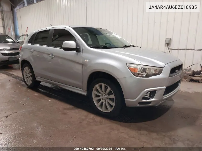 2011 Mitsubishi Outlander Sport Se VIN: JA4AR4AU6BZ018935 Lot: 40462792