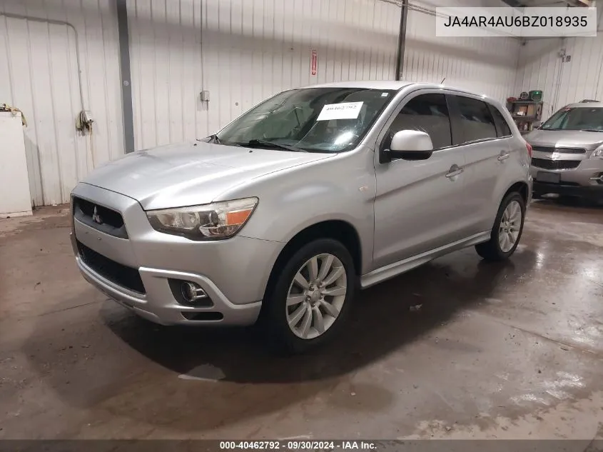 JA4AR4AU6BZ018935 2011 Mitsubishi Outlander Sport Se