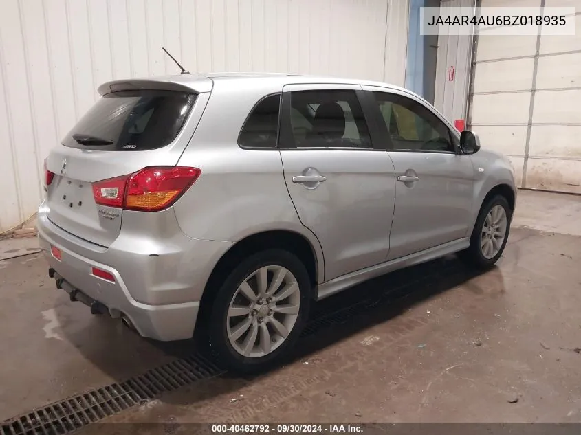 2011 Mitsubishi Outlander Sport Se VIN: JA4AR4AU6BZ018935 Lot: 40462792