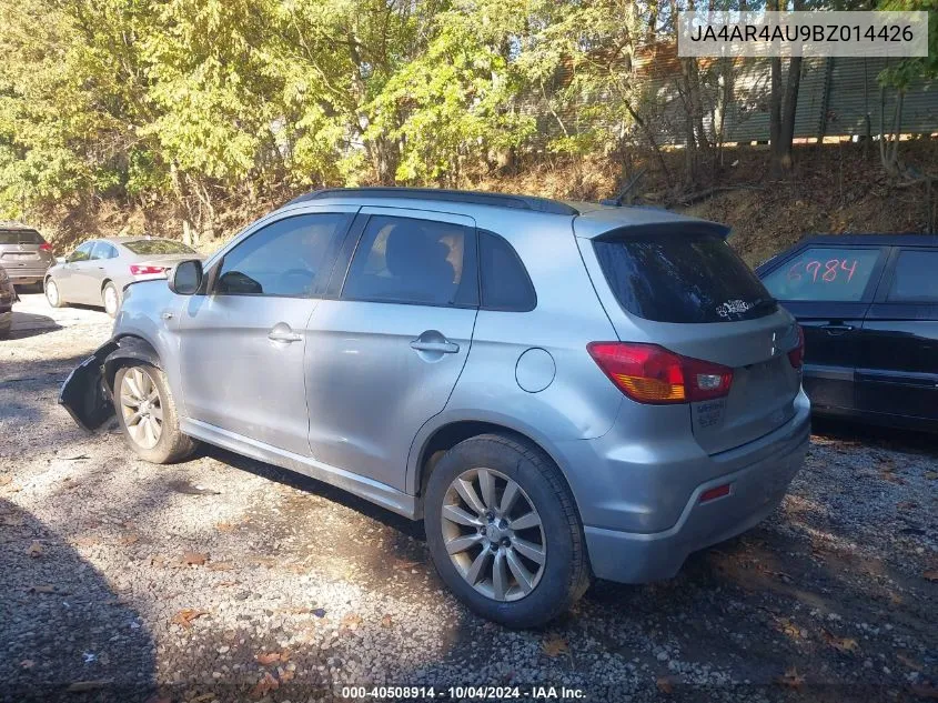 2011 Mitsubishi Outlander Sport Se VIN: JA4AR4AU9BZ014426 Lot: 40508914