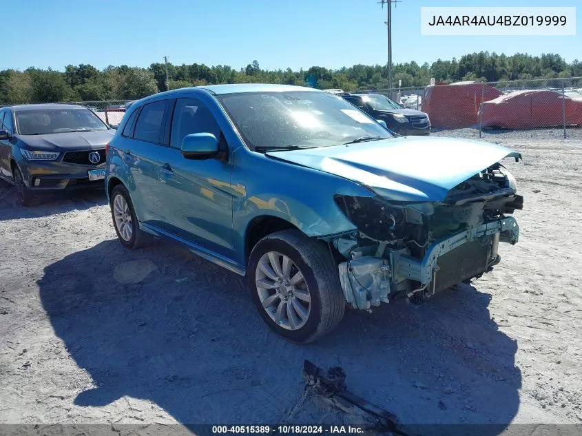 JA4AR4AU4BZ019999 2011 Mitsubishi Outlander Sport Se