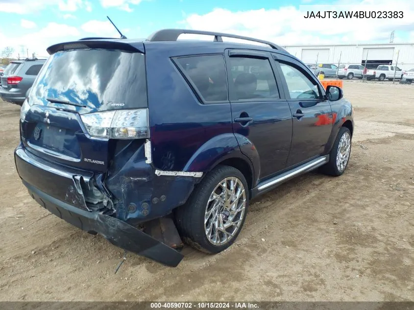 2011 Mitsubishi Outlander Se VIN: JA4JT3AW4BU023383 Lot: 40590702