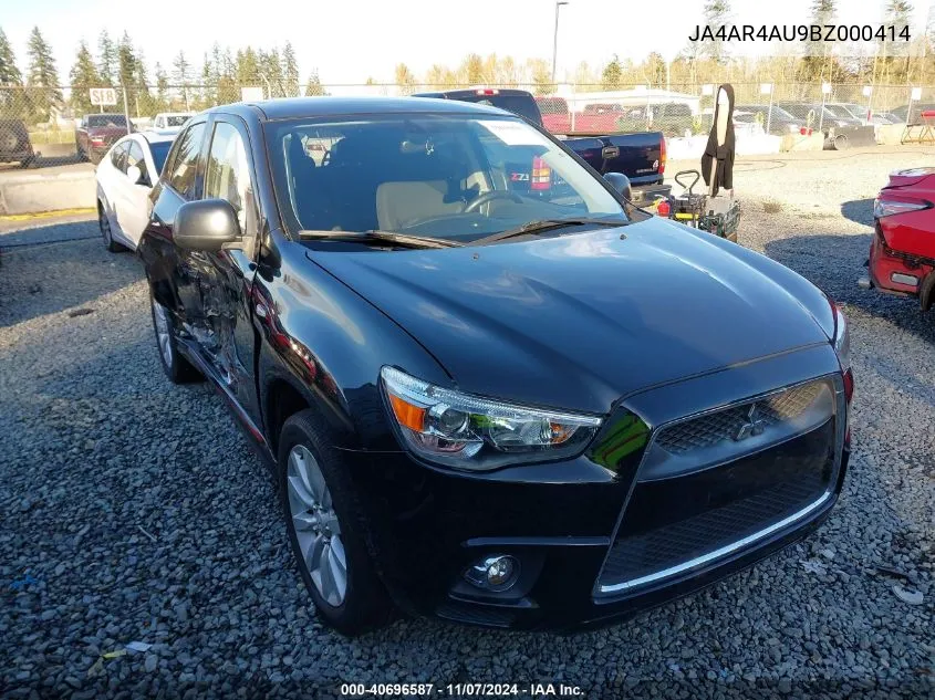 2011 Mitsubishi Outlander Sport Se VIN: JA4AR4AU9BZ000414 Lot: 40696587