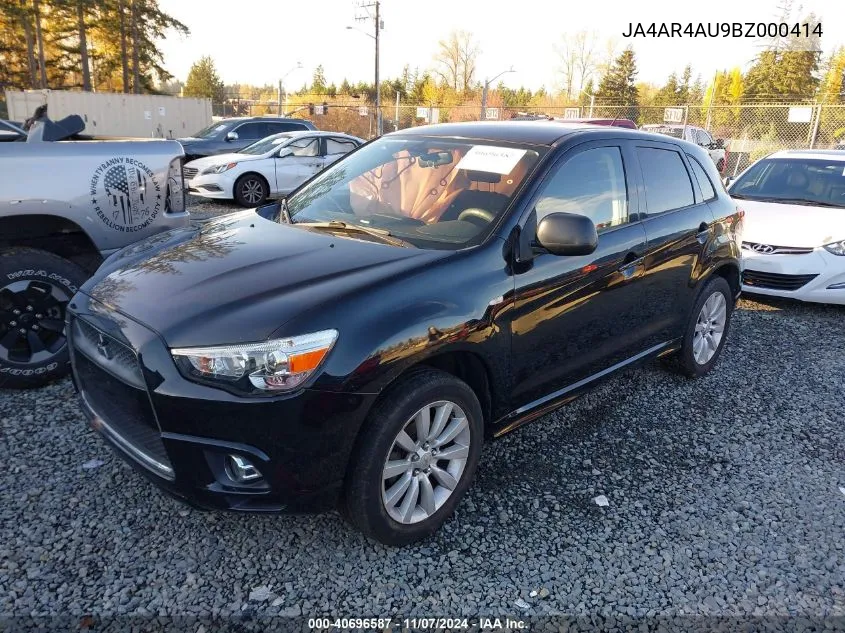 2011 Mitsubishi Outlander Sport Se VIN: JA4AR4AU9BZ000414 Lot: 40696587