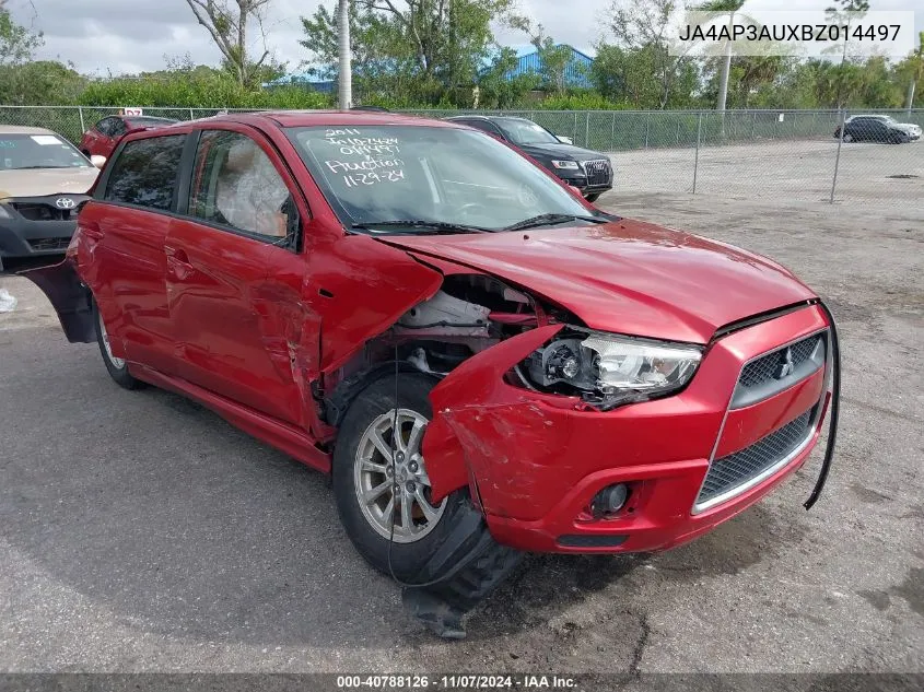 2011 Mitsubishi Outlander Sport Es VIN: JA4AP3AUXBZ014497 Lot: 40788126