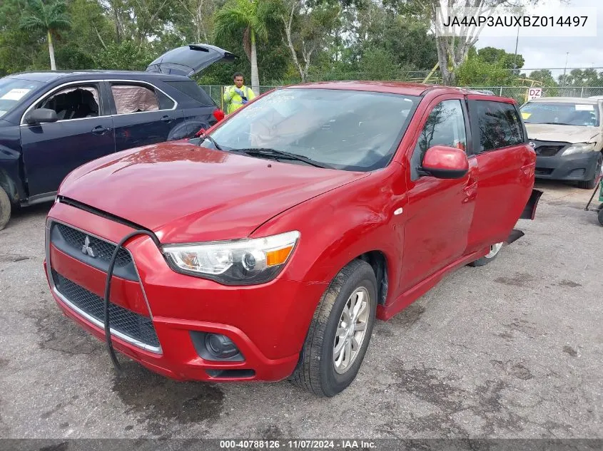 2011 Mitsubishi Outlander Sport Es VIN: JA4AP3AUXBZ014497 Lot: 40788126