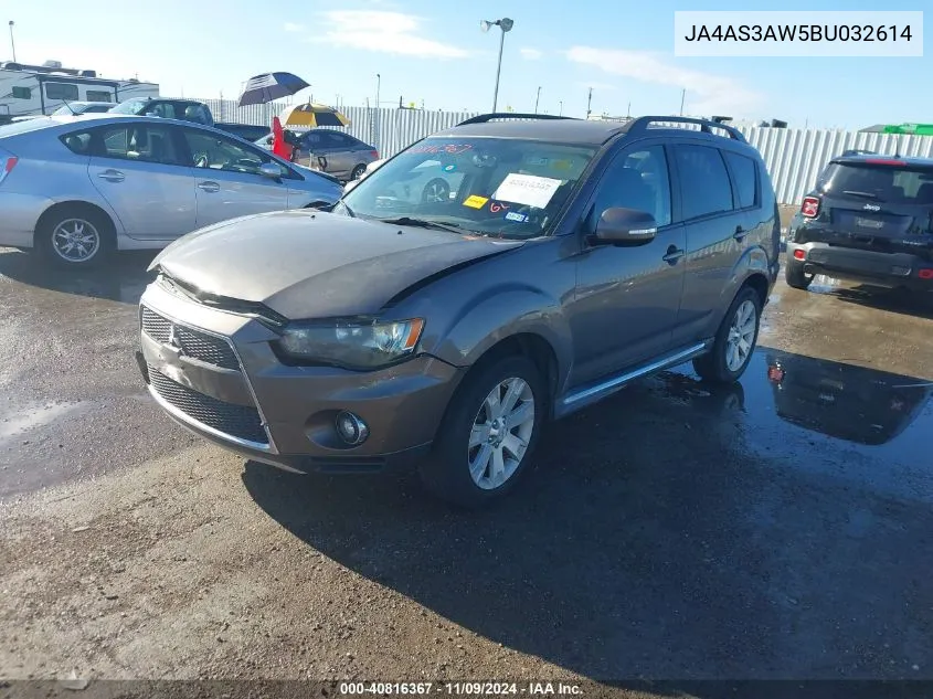 2011 Mitsubishi Outlander Se VIN: JA4AS3AW5BU032614 Lot: 40816367