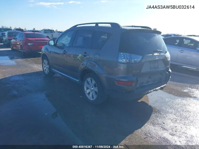 2011 Mitsubishi Outlander Se VIN: JA4AS3AW5BU032614 Lot: 40816367