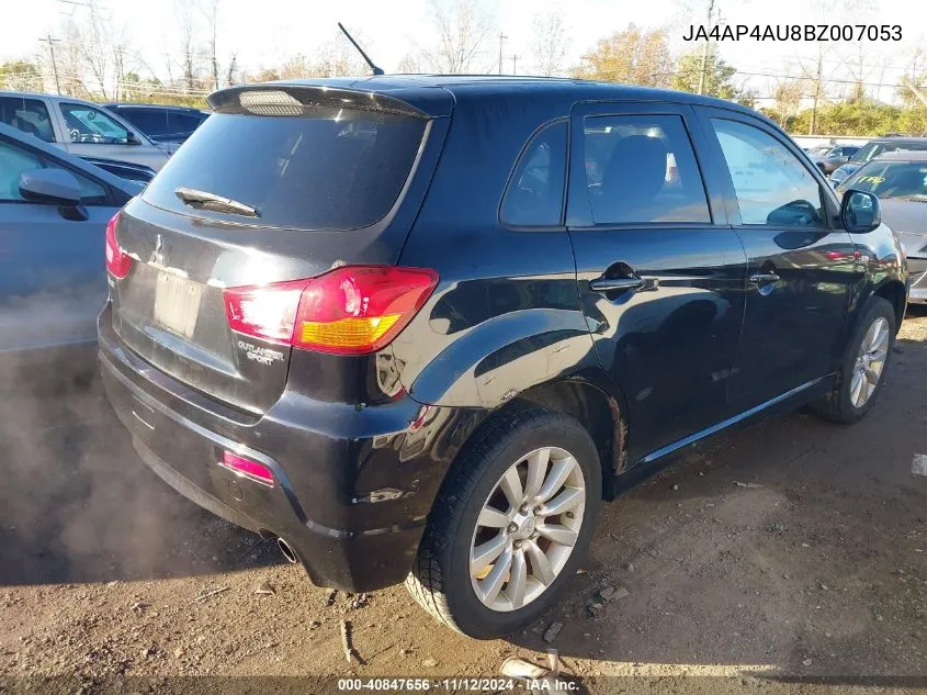 2011 Mitsubishi Outlander Sport Se VIN: JA4AP4AU8BZ007053 Lot: 40847656