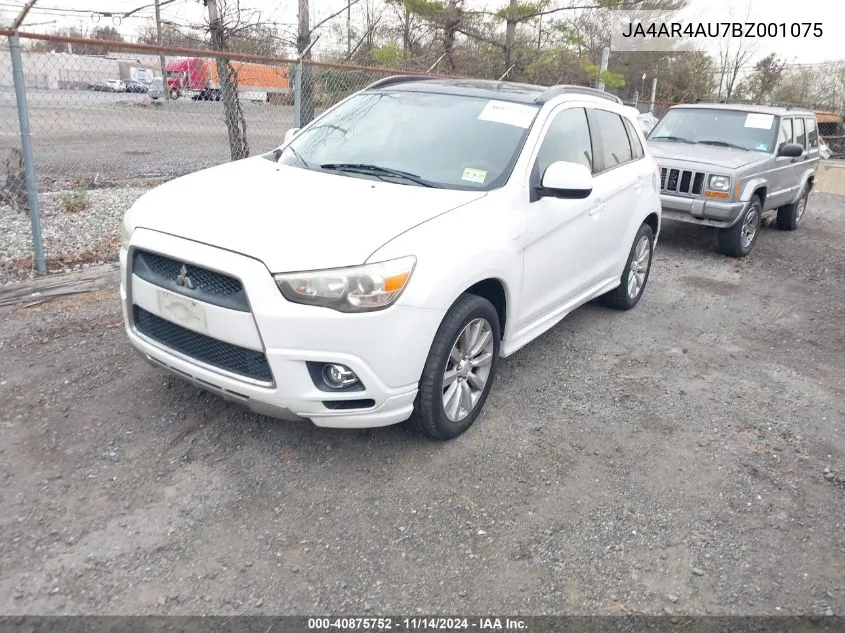 2011 Mitsubishi Outlander Sport Se VIN: JA4AR4AU7BZ001075 Lot: 40875752