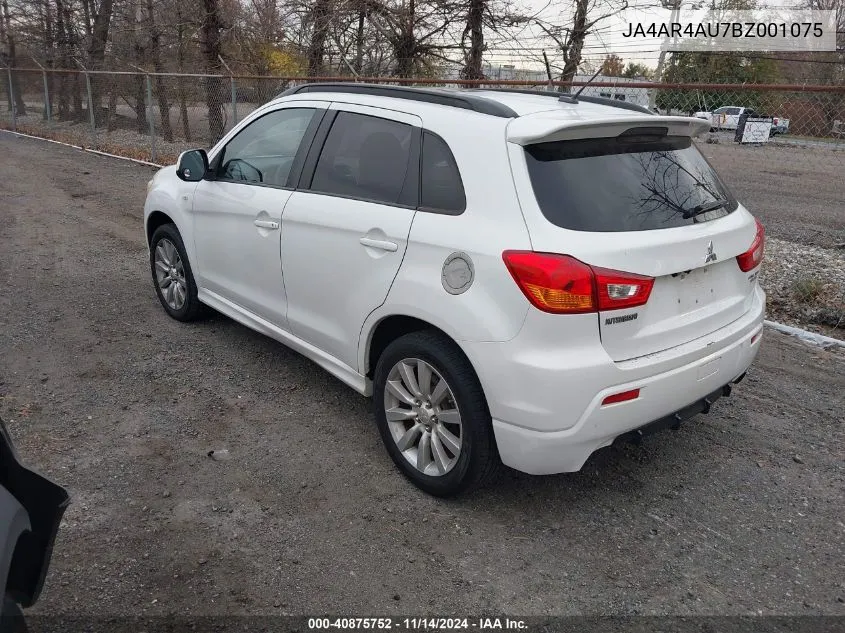 2011 Mitsubishi Outlander Sport Se VIN: JA4AR4AU7BZ001075 Lot: 40875752