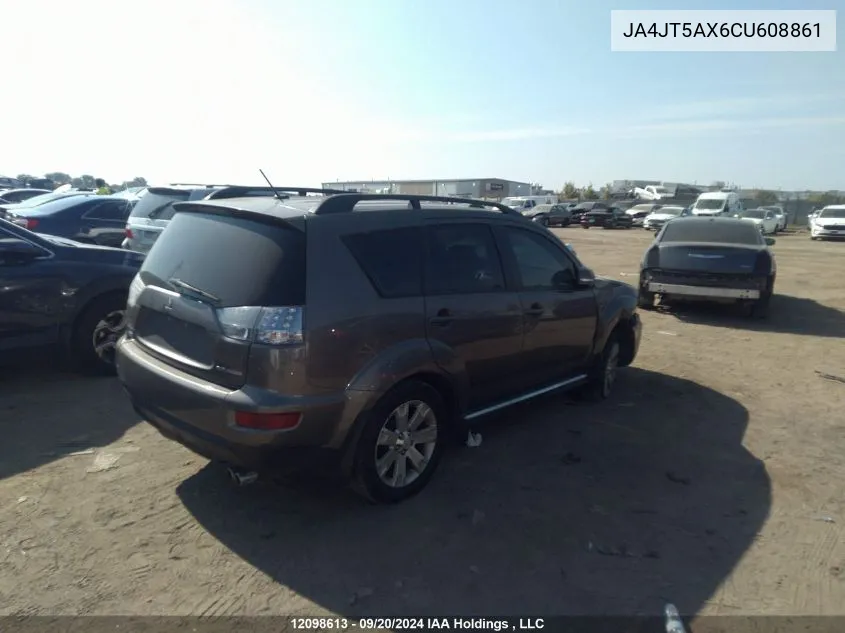 2012 Mitsubishi Outlander Gt VIN: JA4JT5AX6CU608861 Lot: 12098613