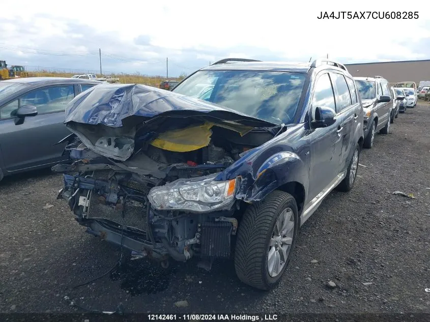 2012 Mitsubishi Outlander Gt VIN: JA4JT5AX7CU608285 Lot: 12142461