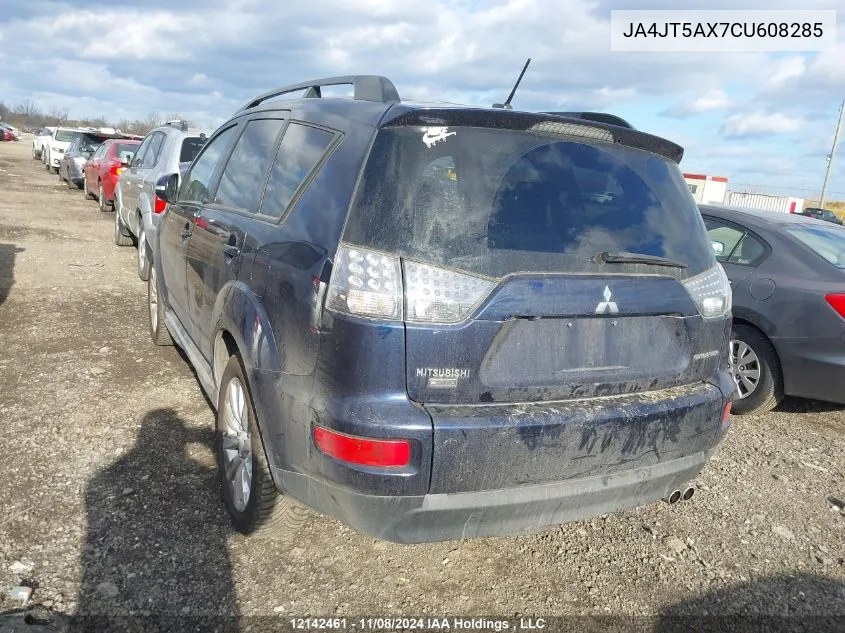 2012 Mitsubishi Outlander Gt VIN: JA4JT5AX7CU608285 Lot: 12142461