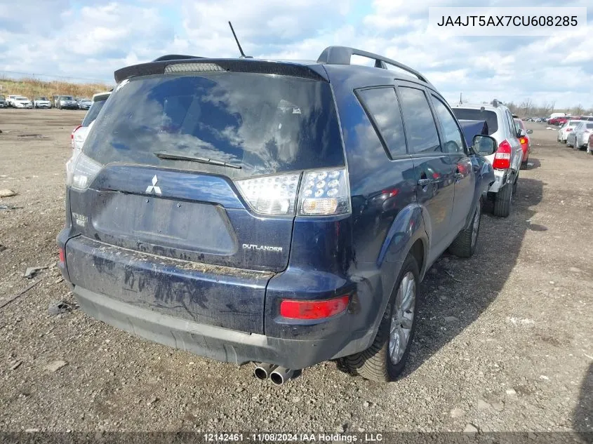 2012 Mitsubishi Outlander Gt VIN: JA4JT5AX7CU608285 Lot: 12142461